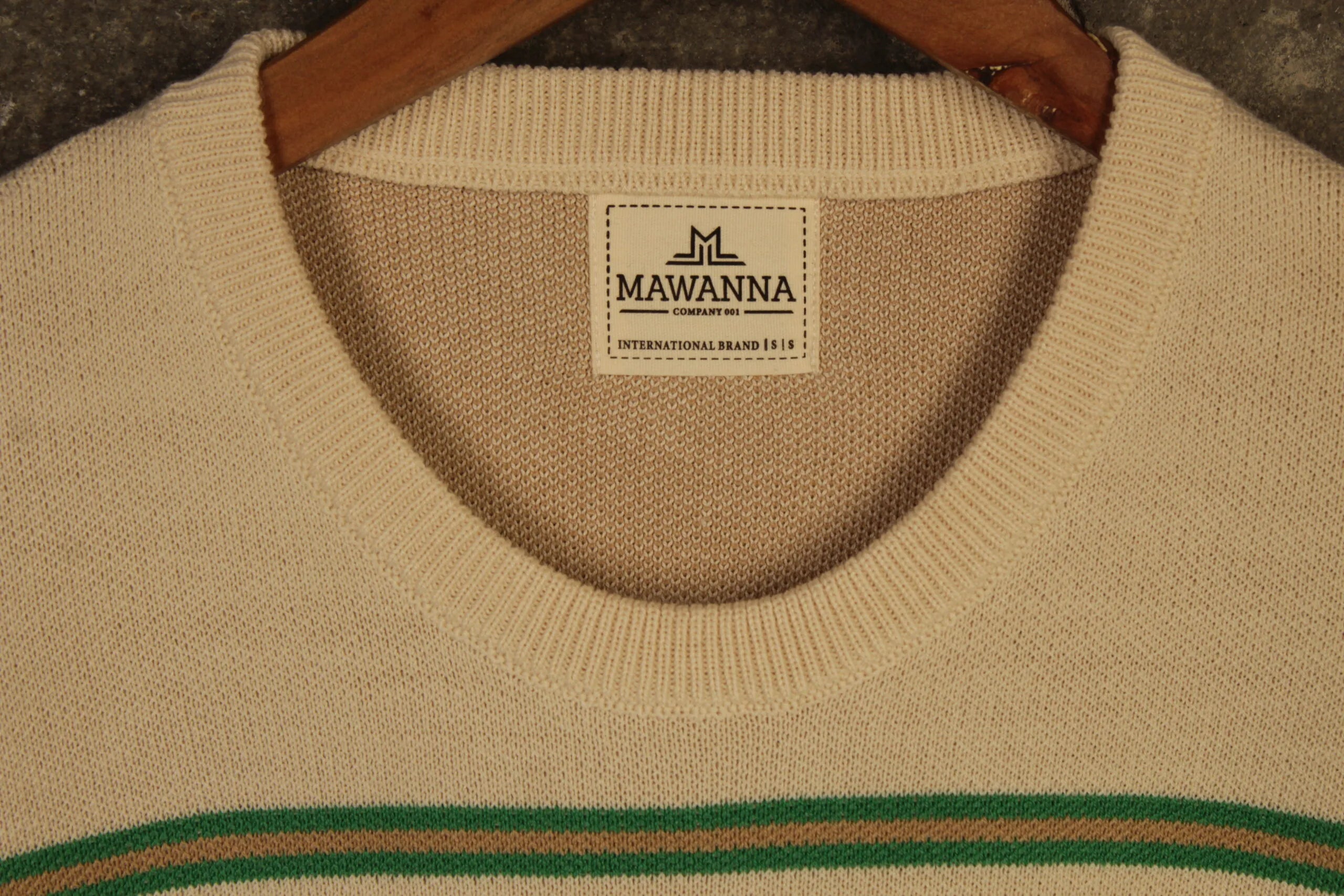 Sweater – Beige / Verde / Raya